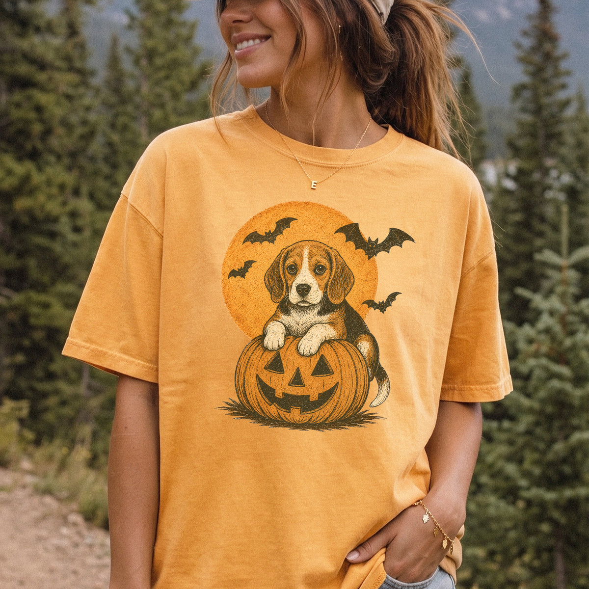 Beagle Halloween Pumpkin End Animal Testing Comfort Colors Shirt