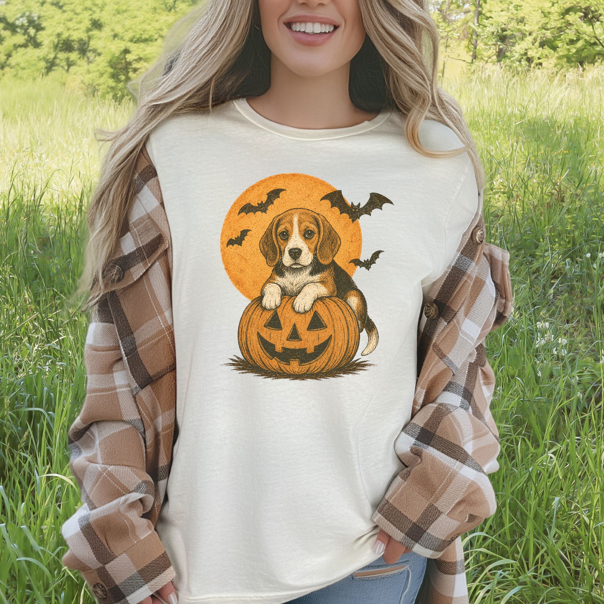 Beagle Halloween Pumpkin End Animal Testing T-Shirt
