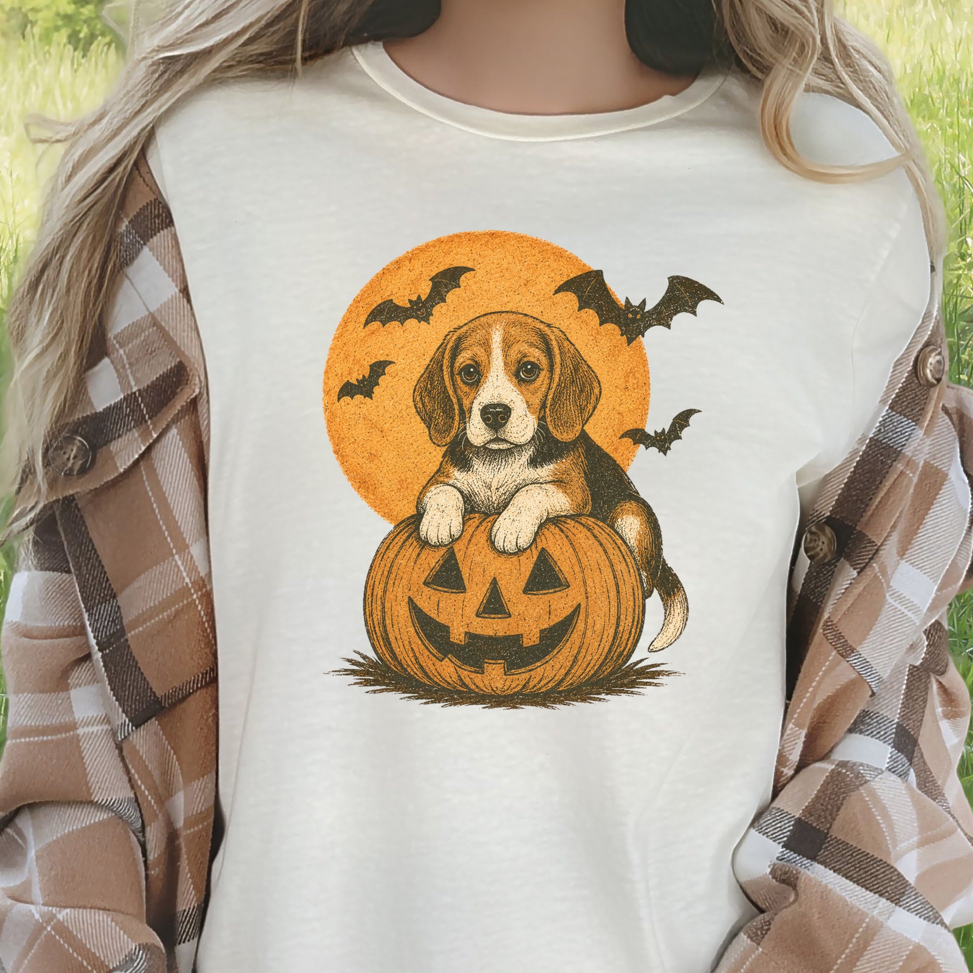 Beagle Halloween Pumpkin End Animal Testing T-Shirt
