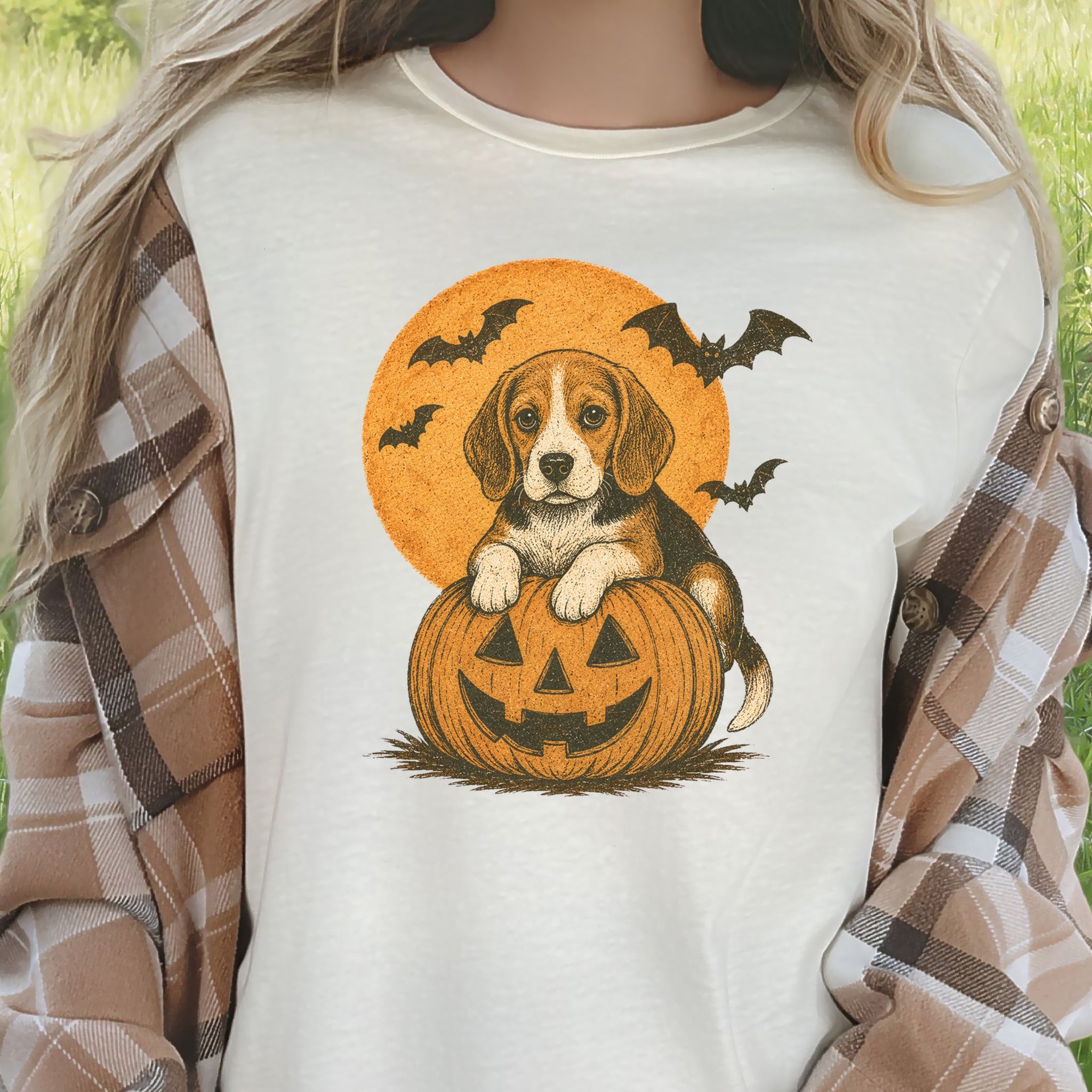 Beagle Halloween Pumpkin End Animal Testing T-Shirt