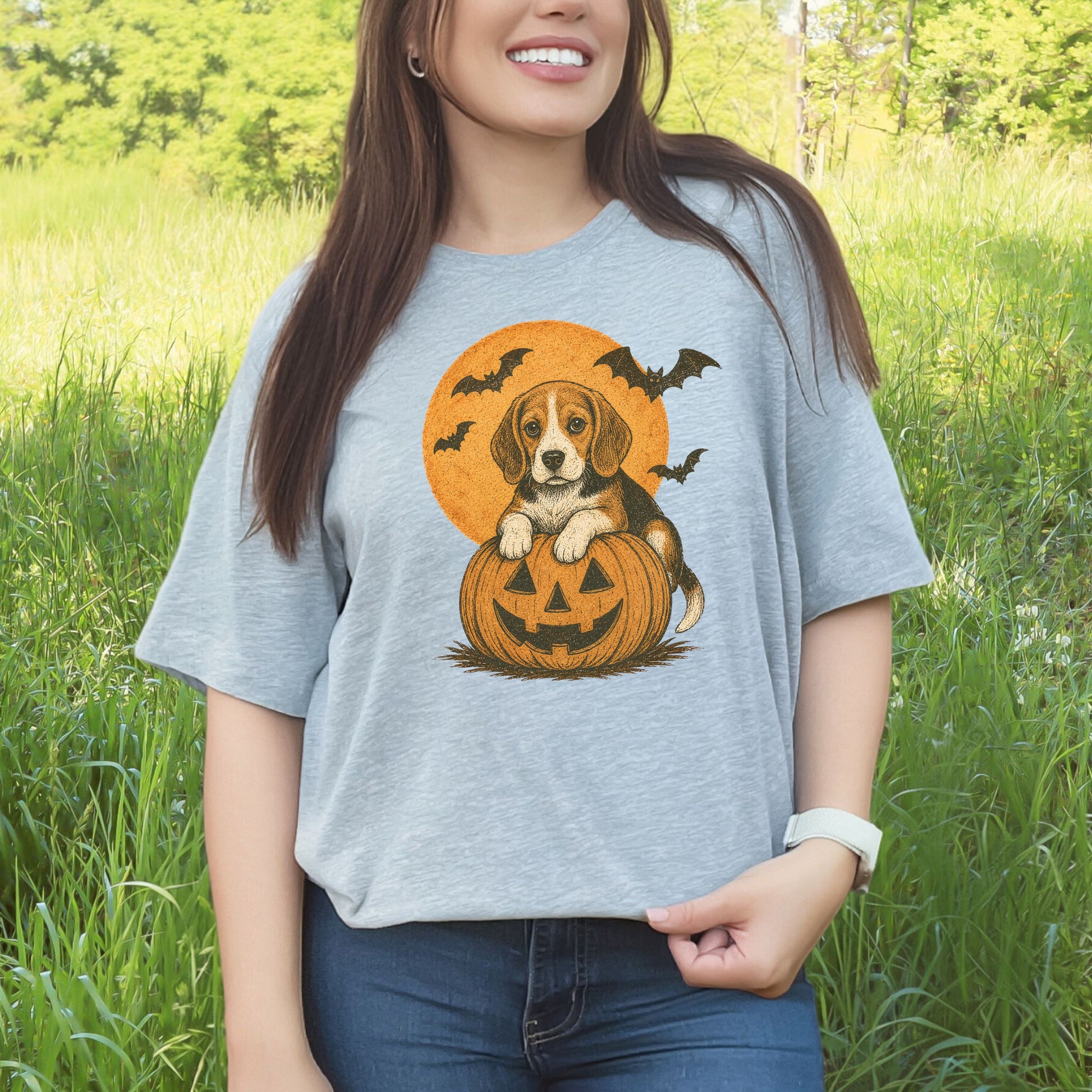 Beagle Halloween Pumpkin End Animal Testing T-Shirt