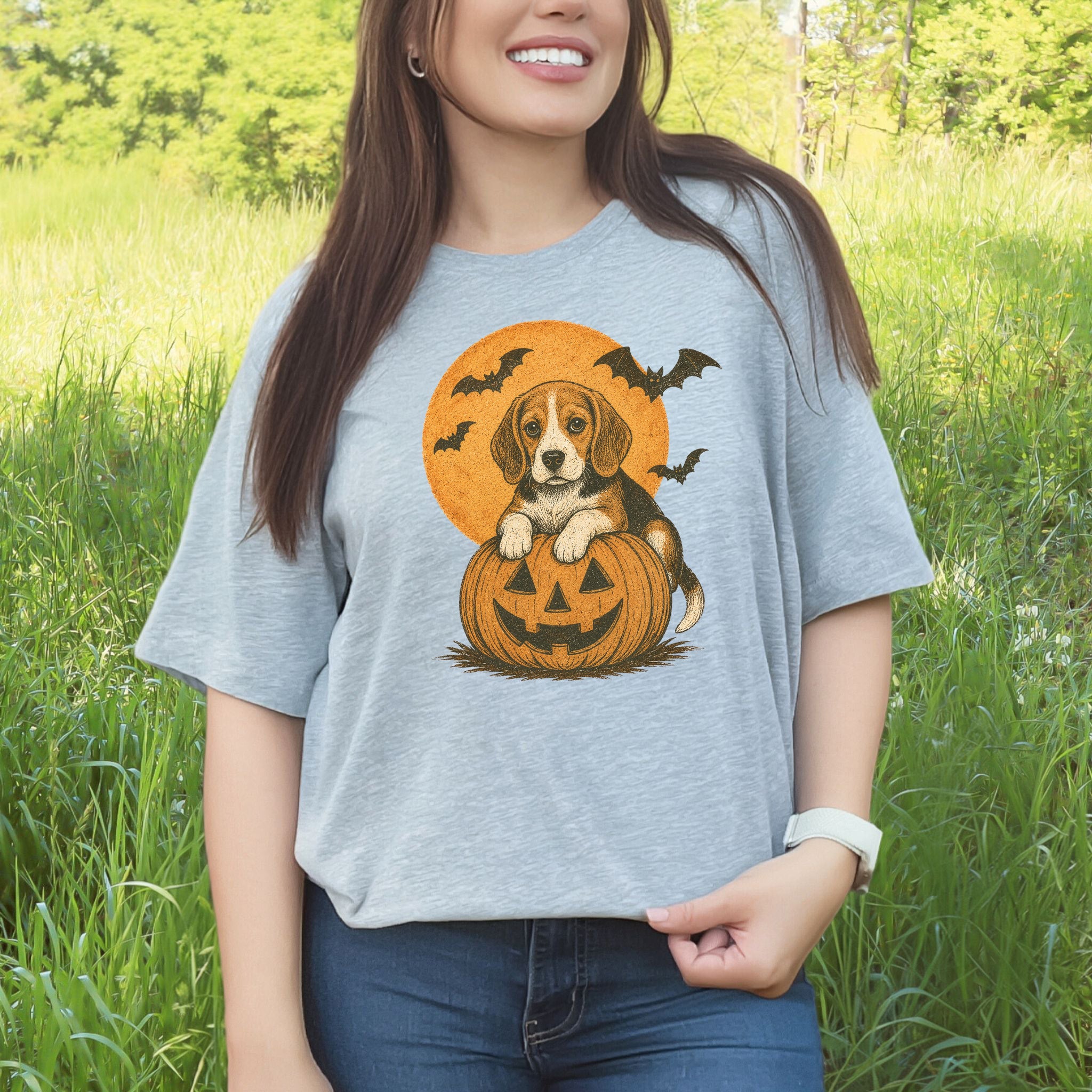 Beagle Halloween Pumpkin End Animal Testing T-Shirt