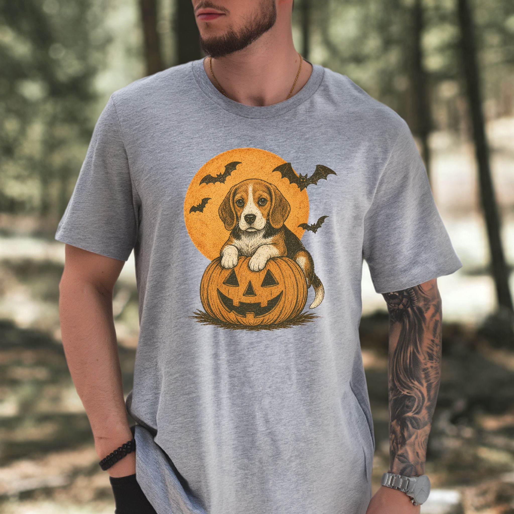 Beagle Halloween Pumpkin End Animal Testing T-Shirt