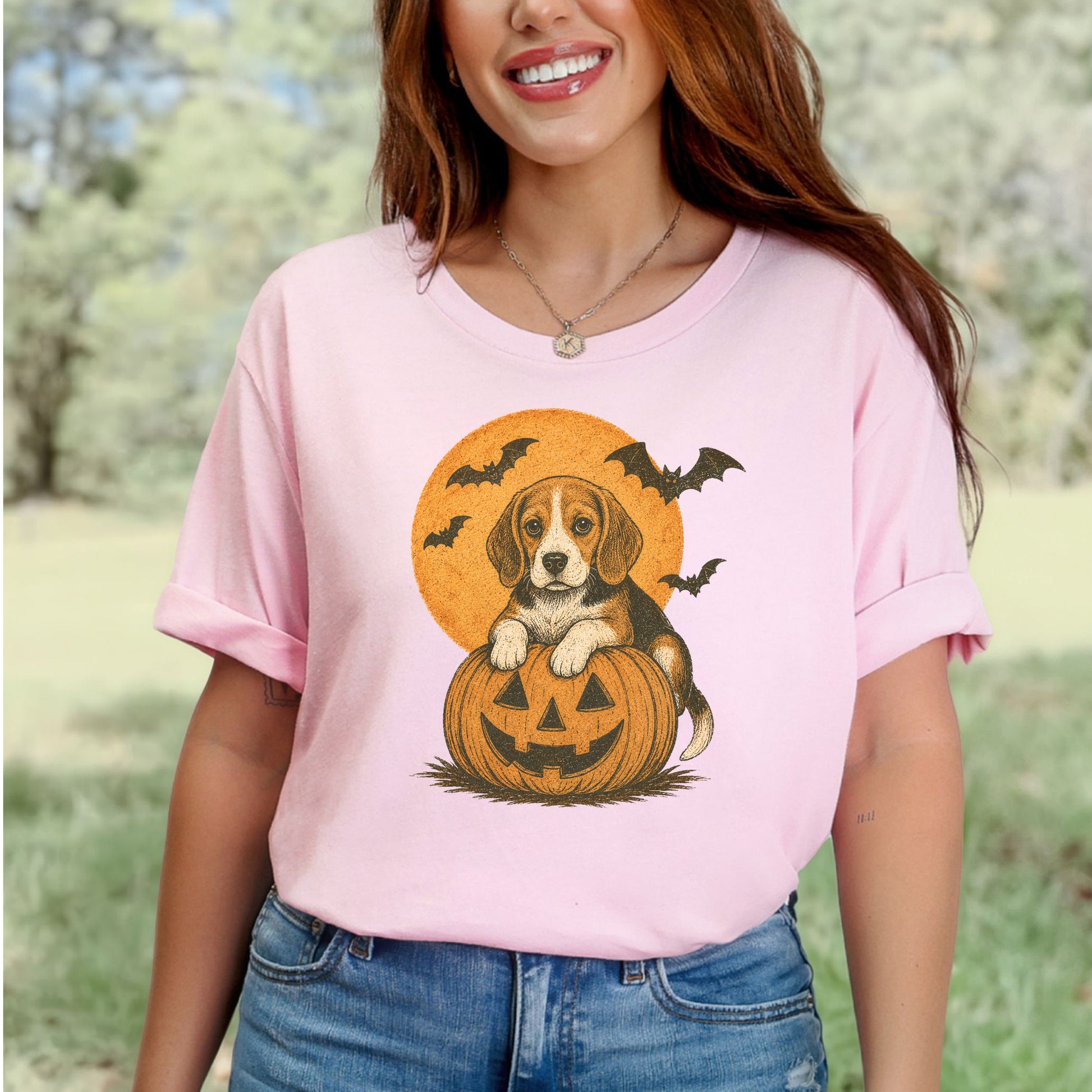 Beagle Halloween Pumpkin End Animal Testing T-Shirt