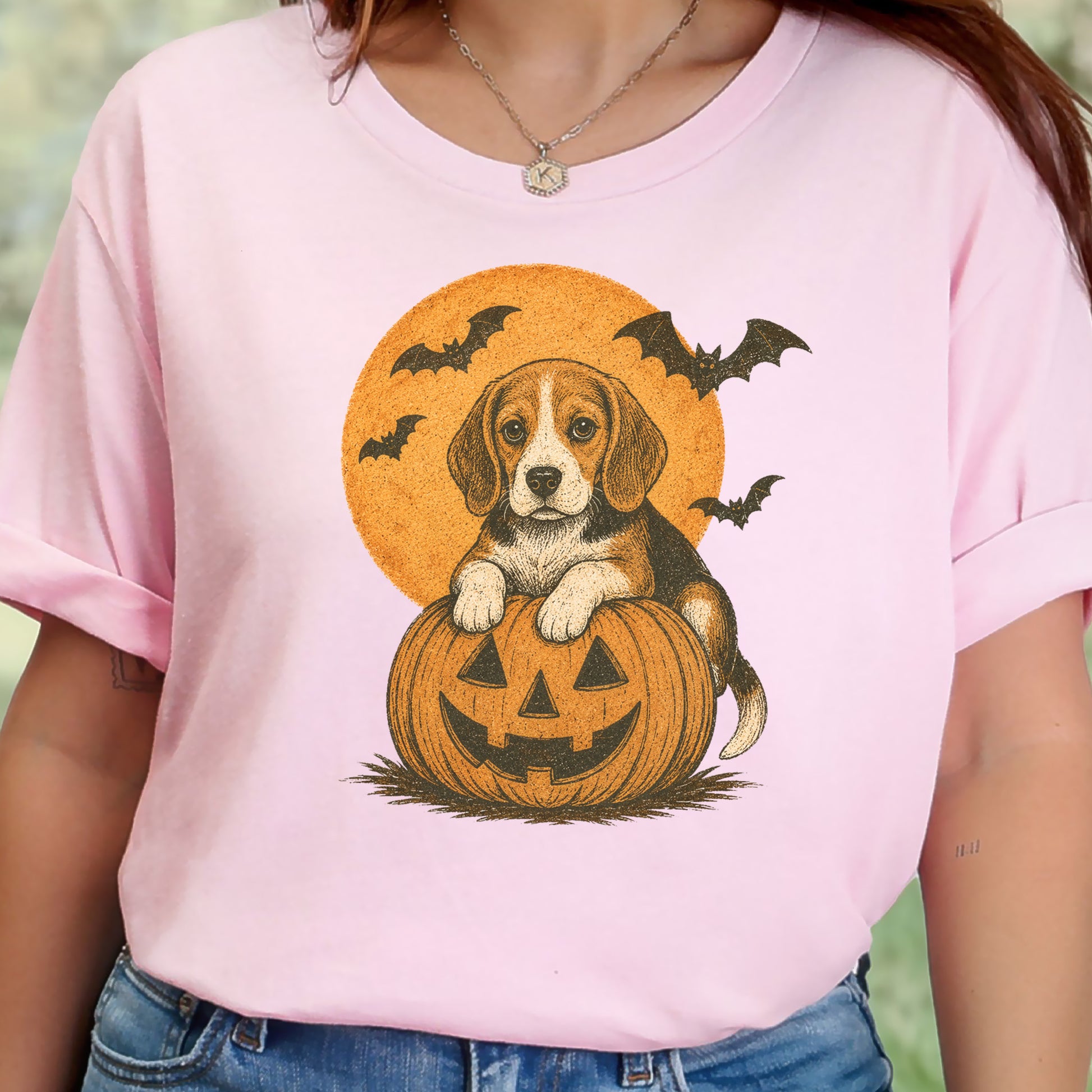 Beagle Halloween Pumpkin End Animal Testing T-Shirt
