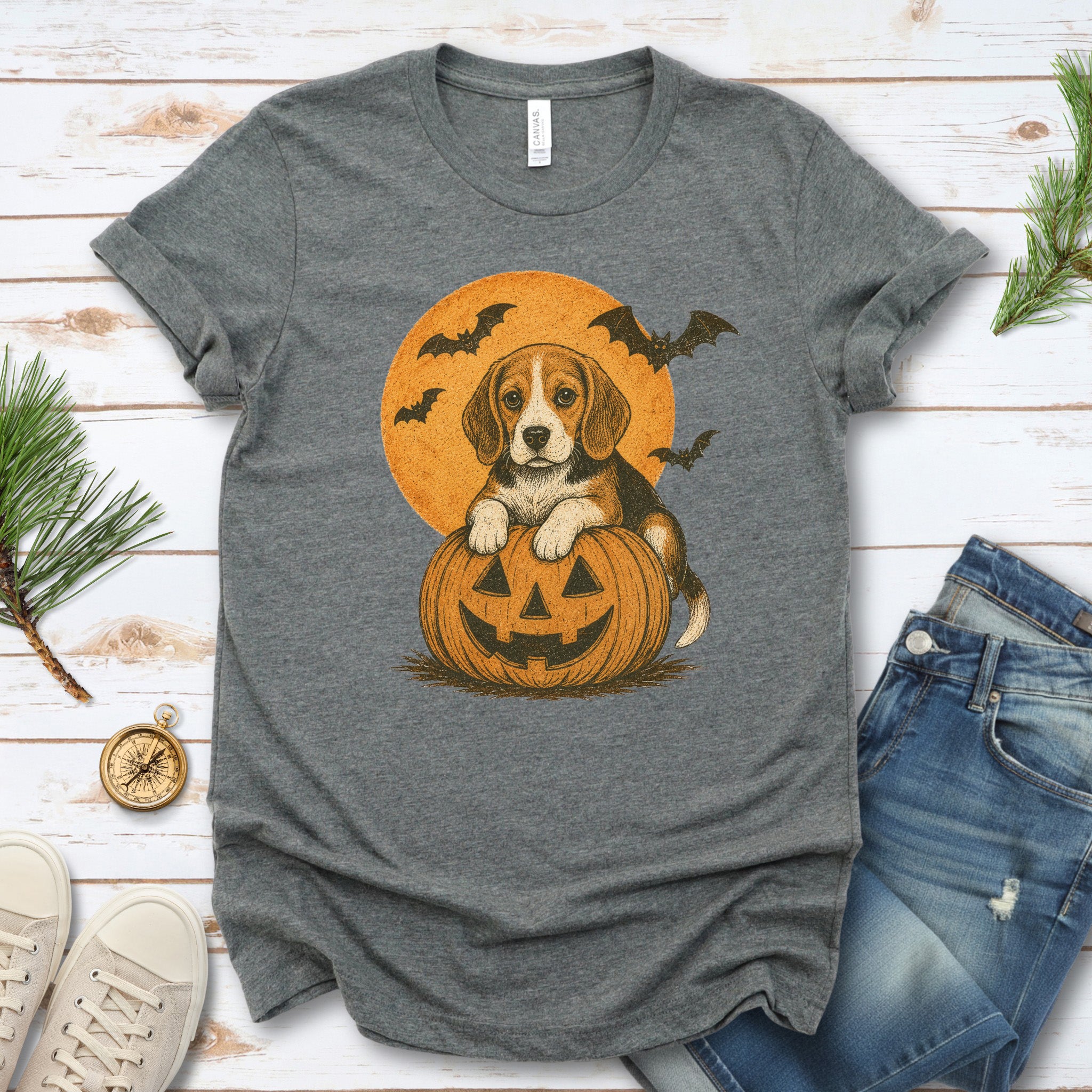 Beagle Halloween Pumpkin End Animal Testing T-Shirt