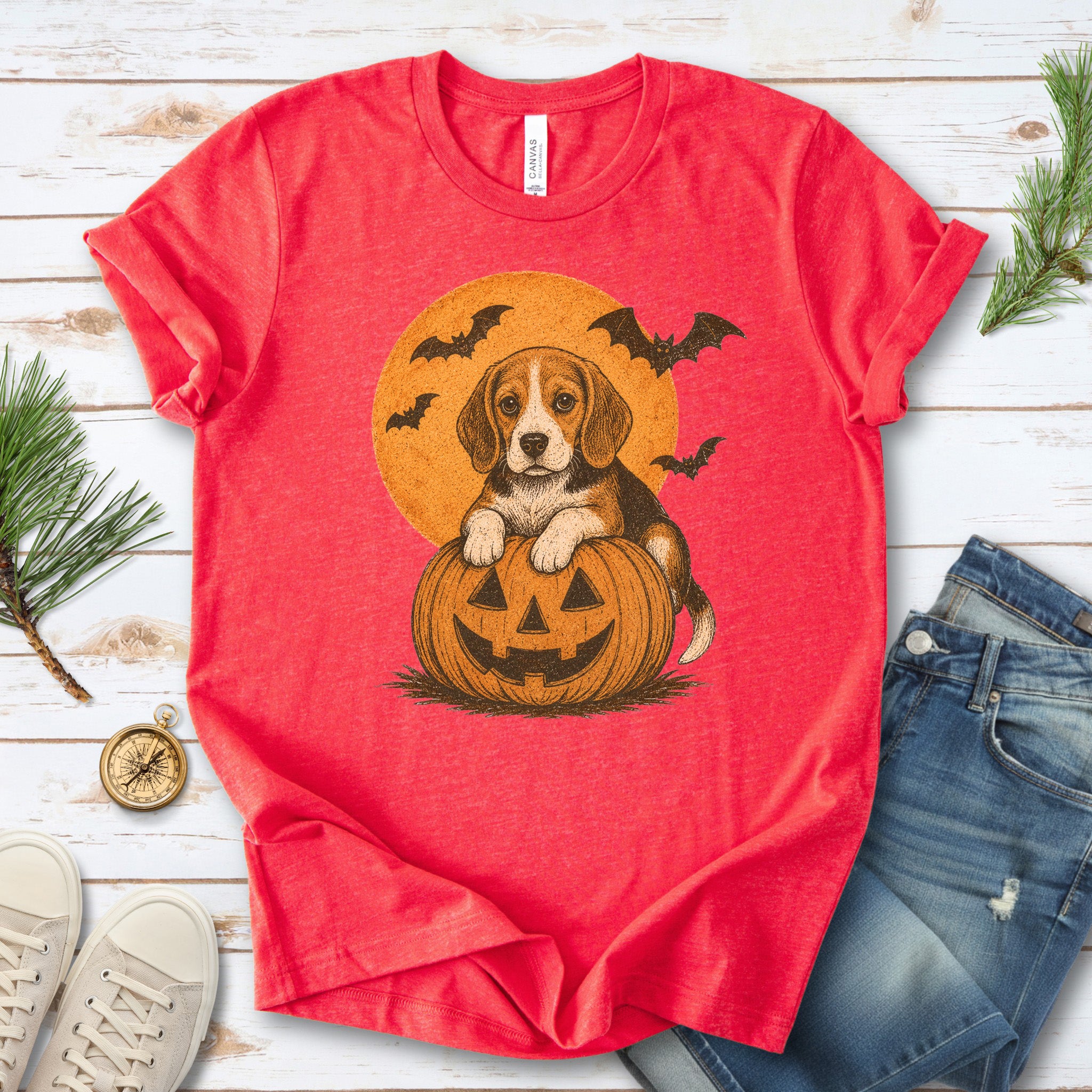 Beagle Halloween Pumpkin End Animal Testing T-Shirt