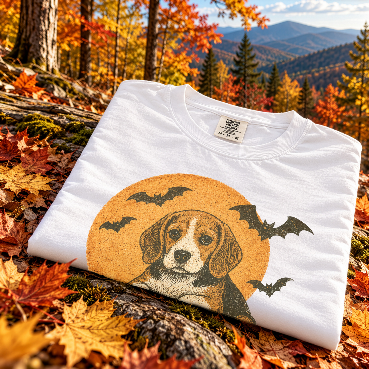 Beagle Halloween Pumpkin End Animal Testing Comfort Colors Shirt