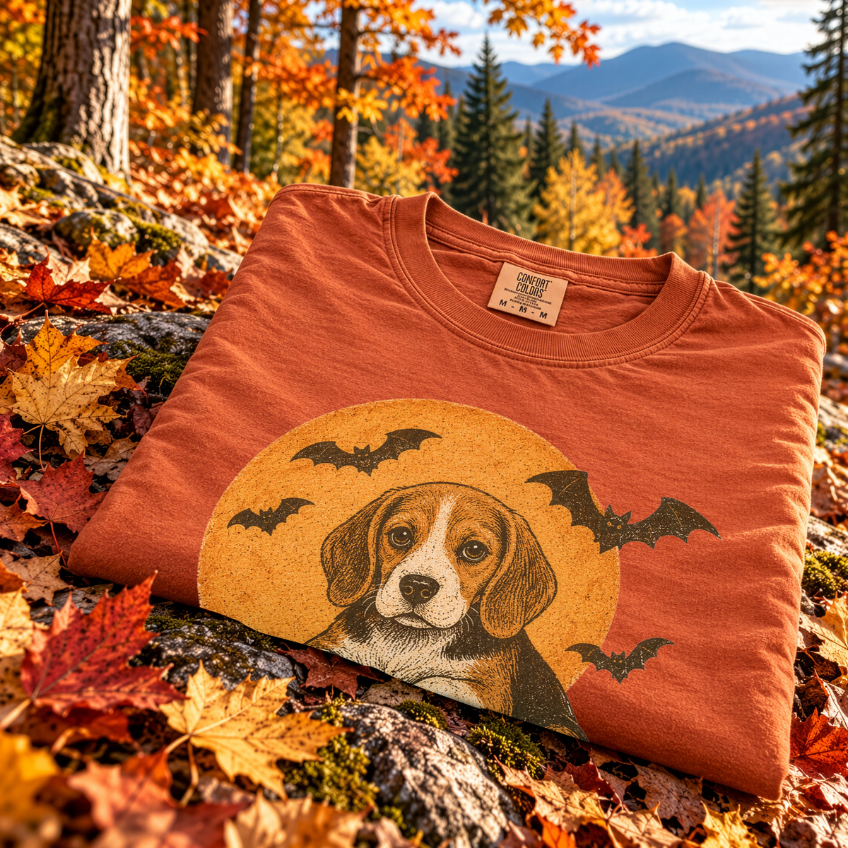 Beagle Halloween Pumpkin End Animal Testing Comfort Colors Shirt