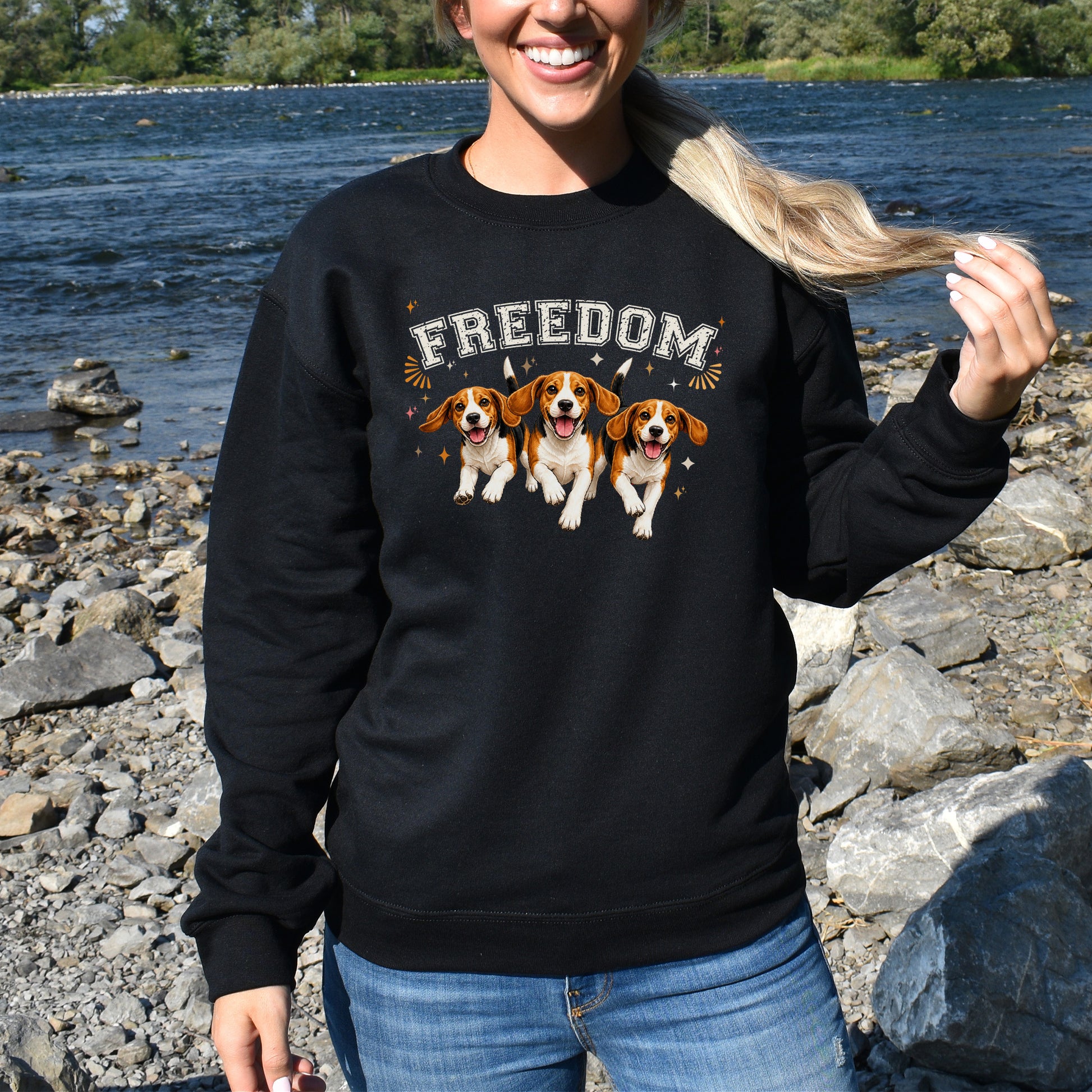 Beagles Freedom Rescue Dog End Animal Testing Advocacy Gift Sweatshirt