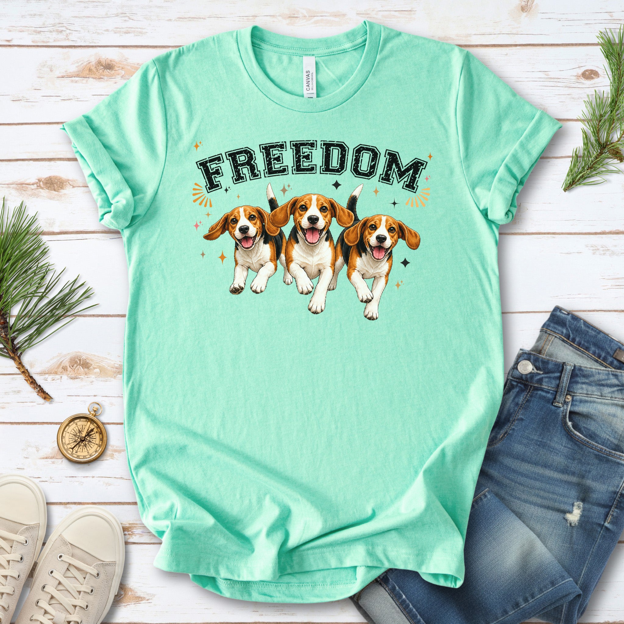 Beagles Freedom Rescue Dog End Animal Testing Advocacy Gift T-Shirt