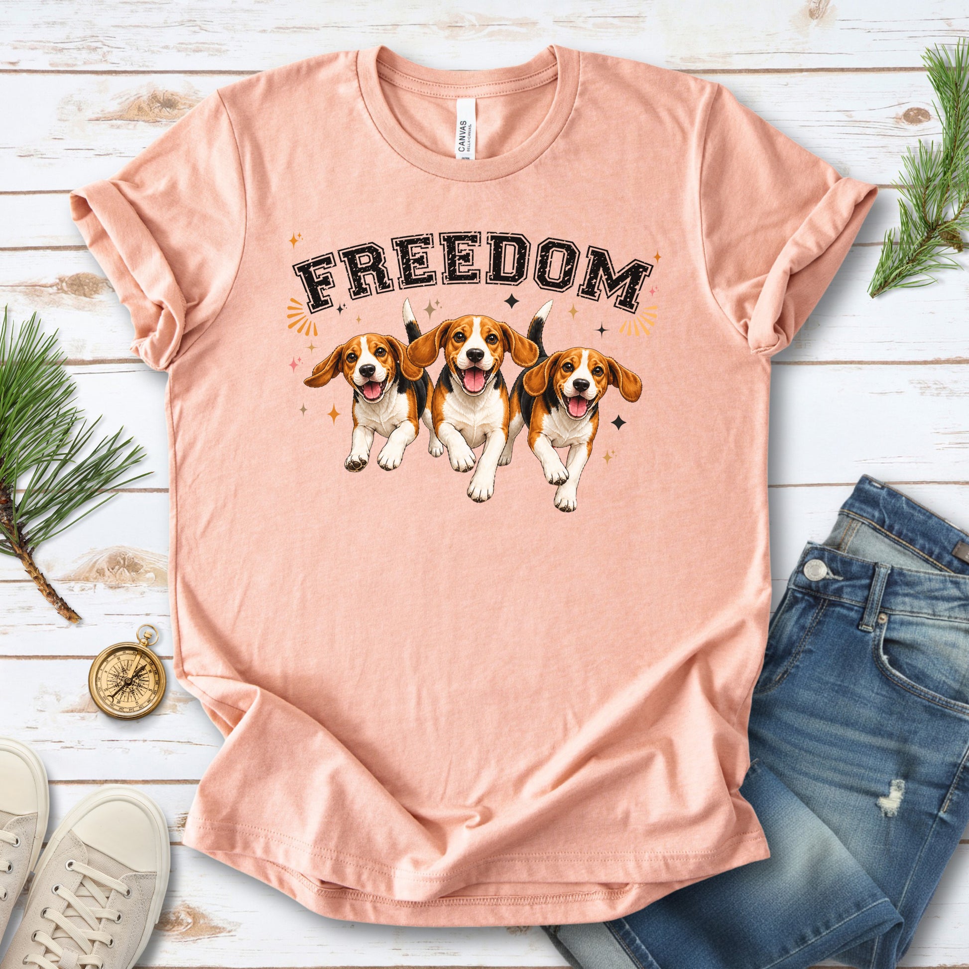 Beagles Freedom Rescue Dog End Animal Testing Advocacy Gift T-Shirt