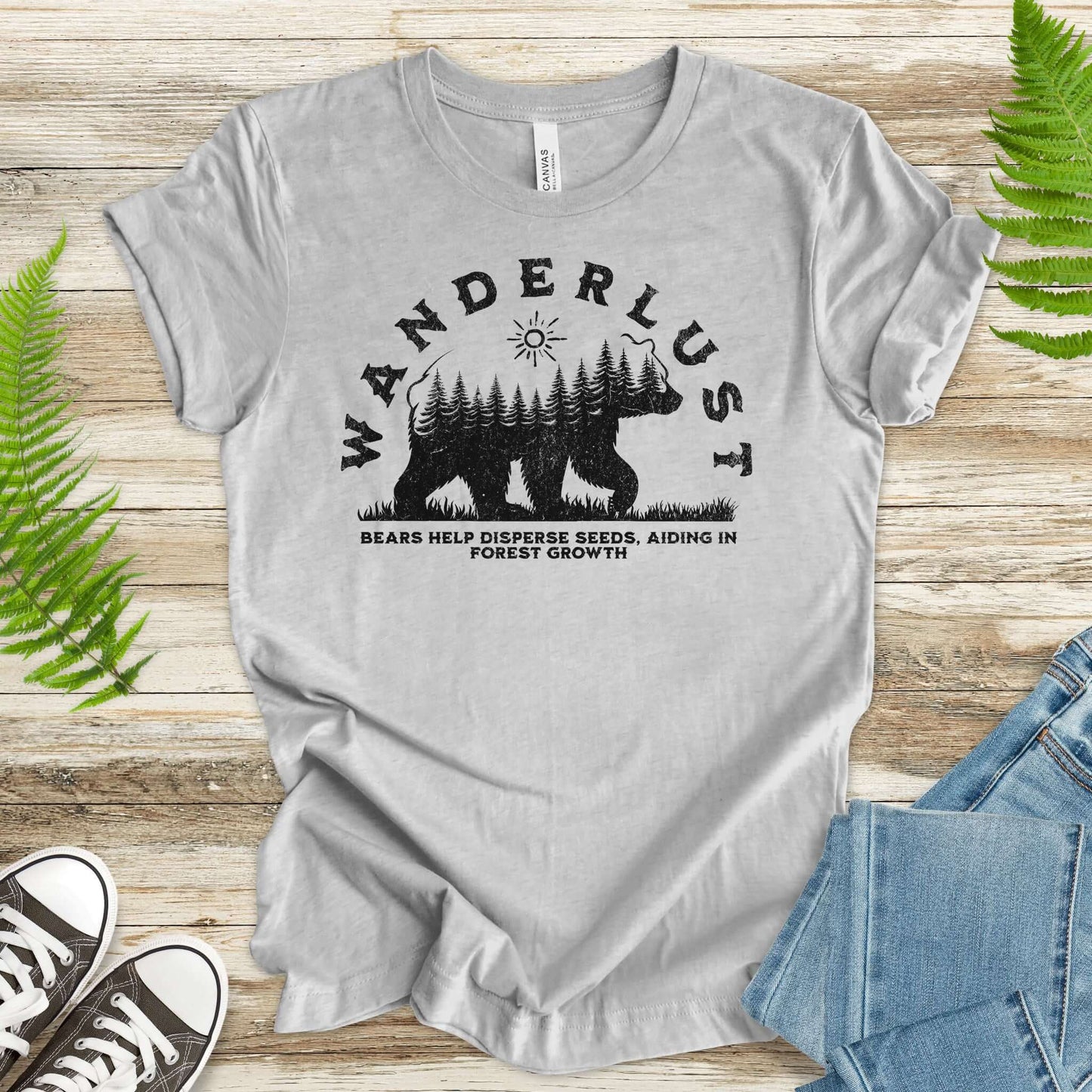 Wanderlust – Bears Support Forest Growth T-Shirt