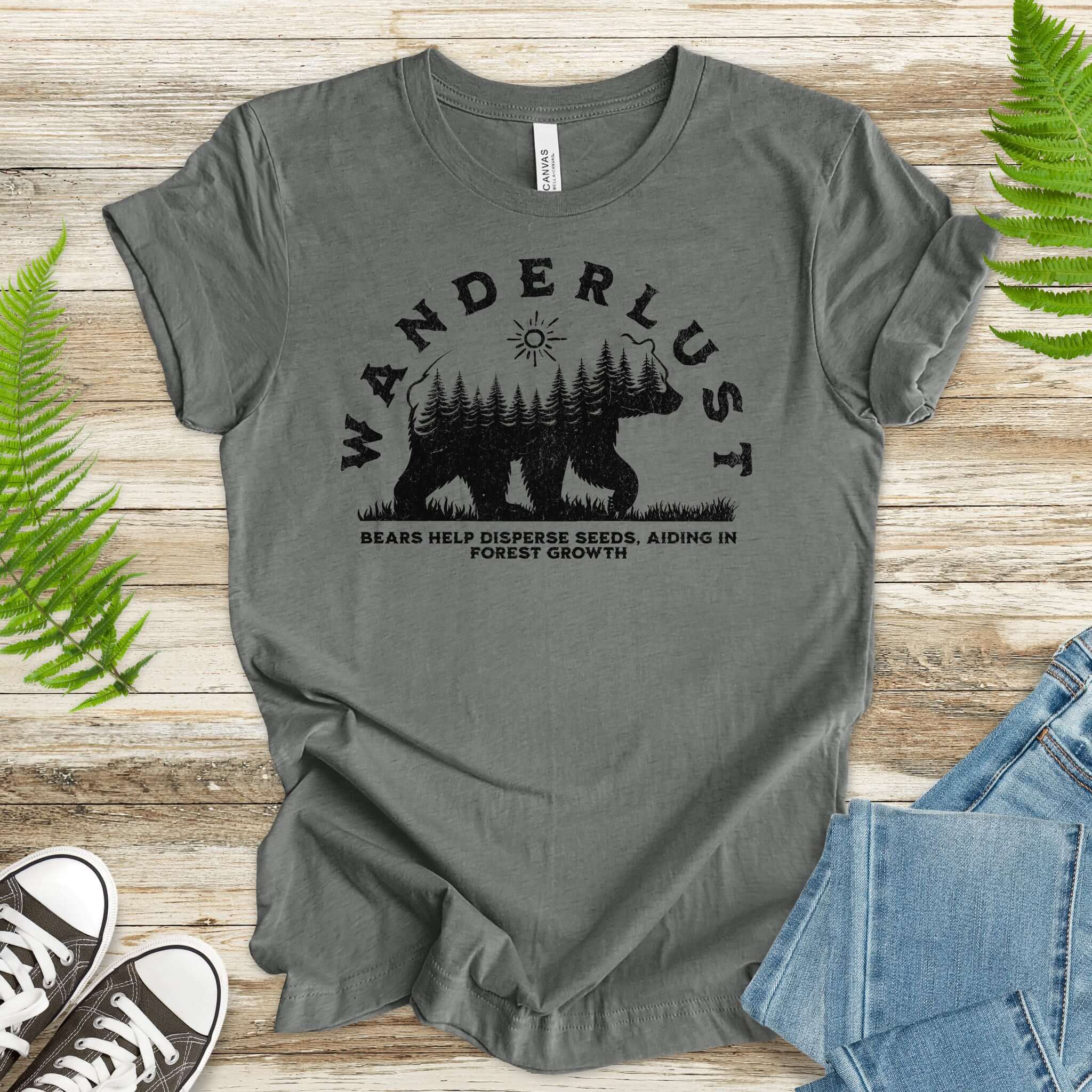 Wanderlust – Bears Support Forest Growth T-Shirt