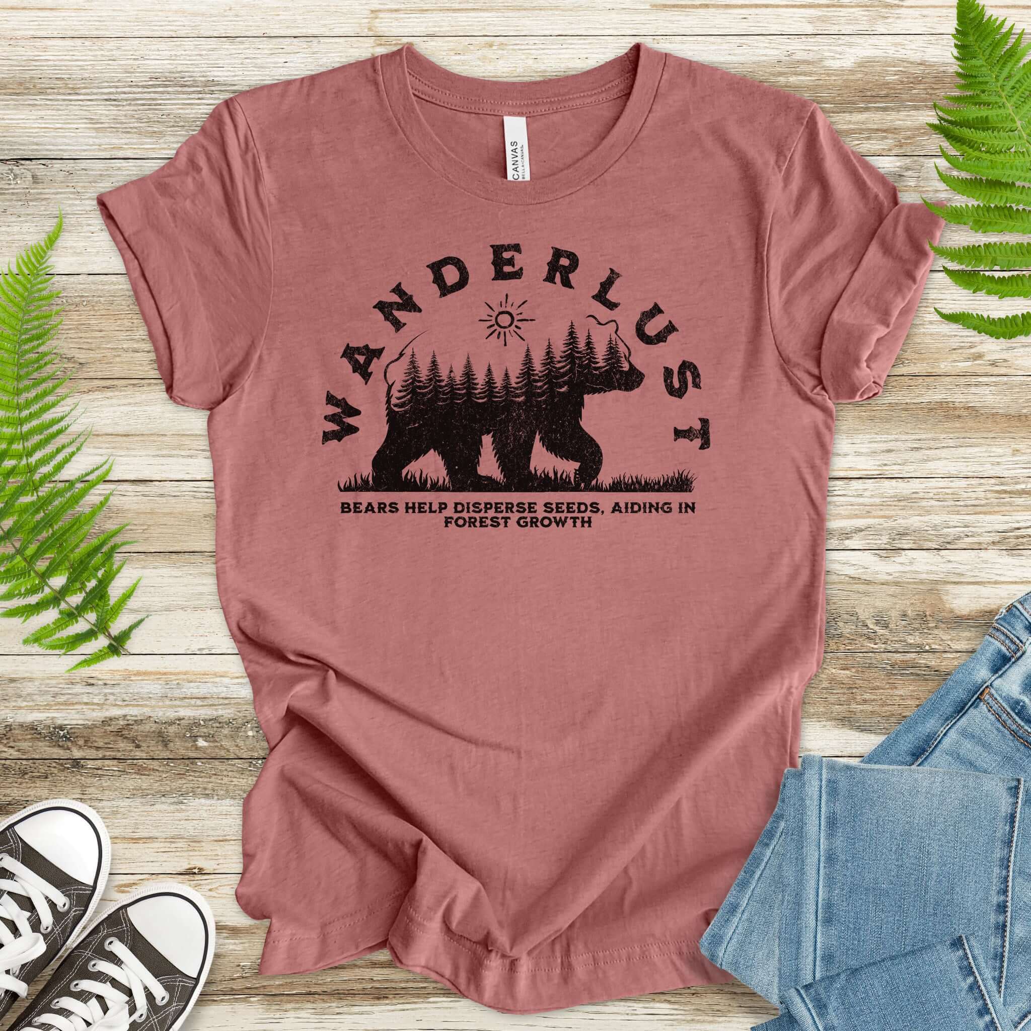 Wanderlust – Bears Support Forest Growth T-Shirt