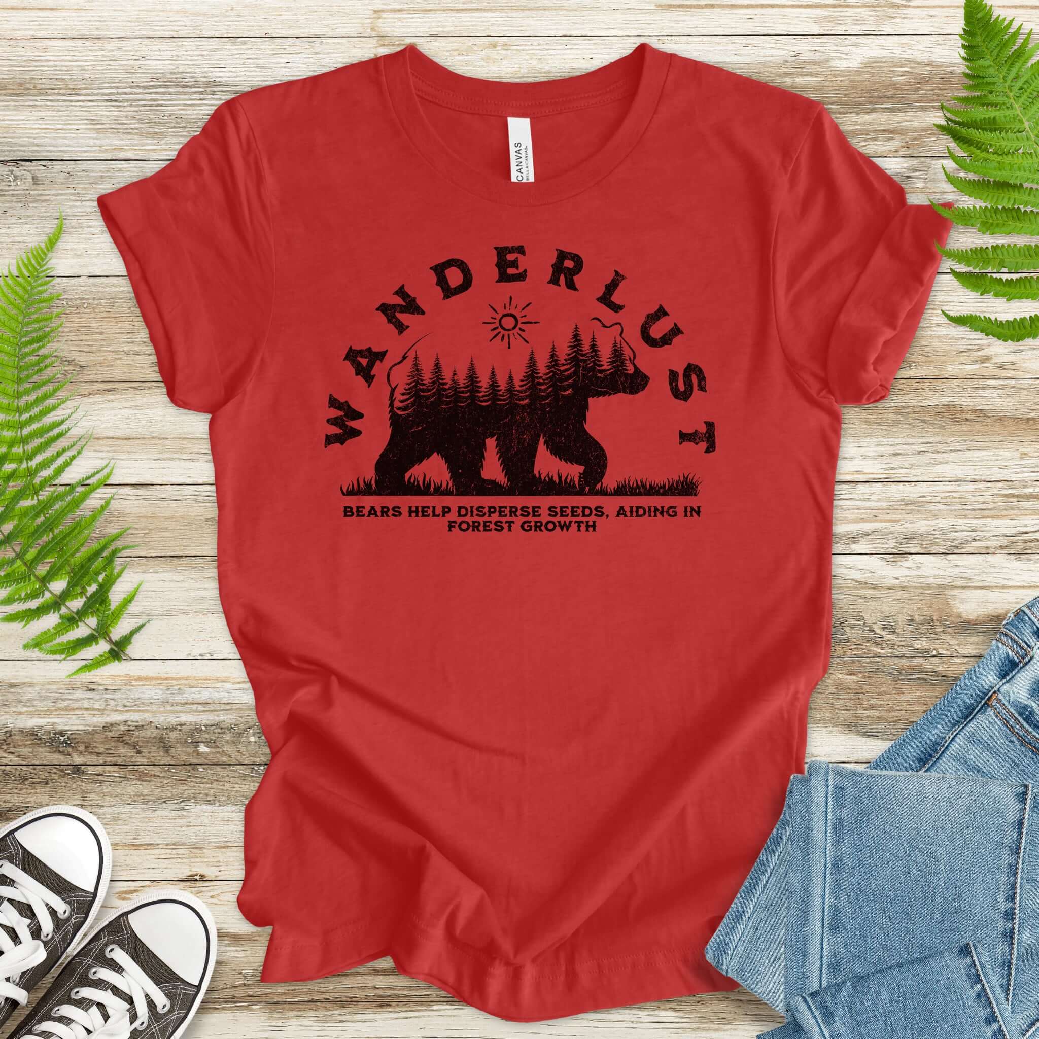 Wanderlust – Bears Support Forest Growth T-Shirt
