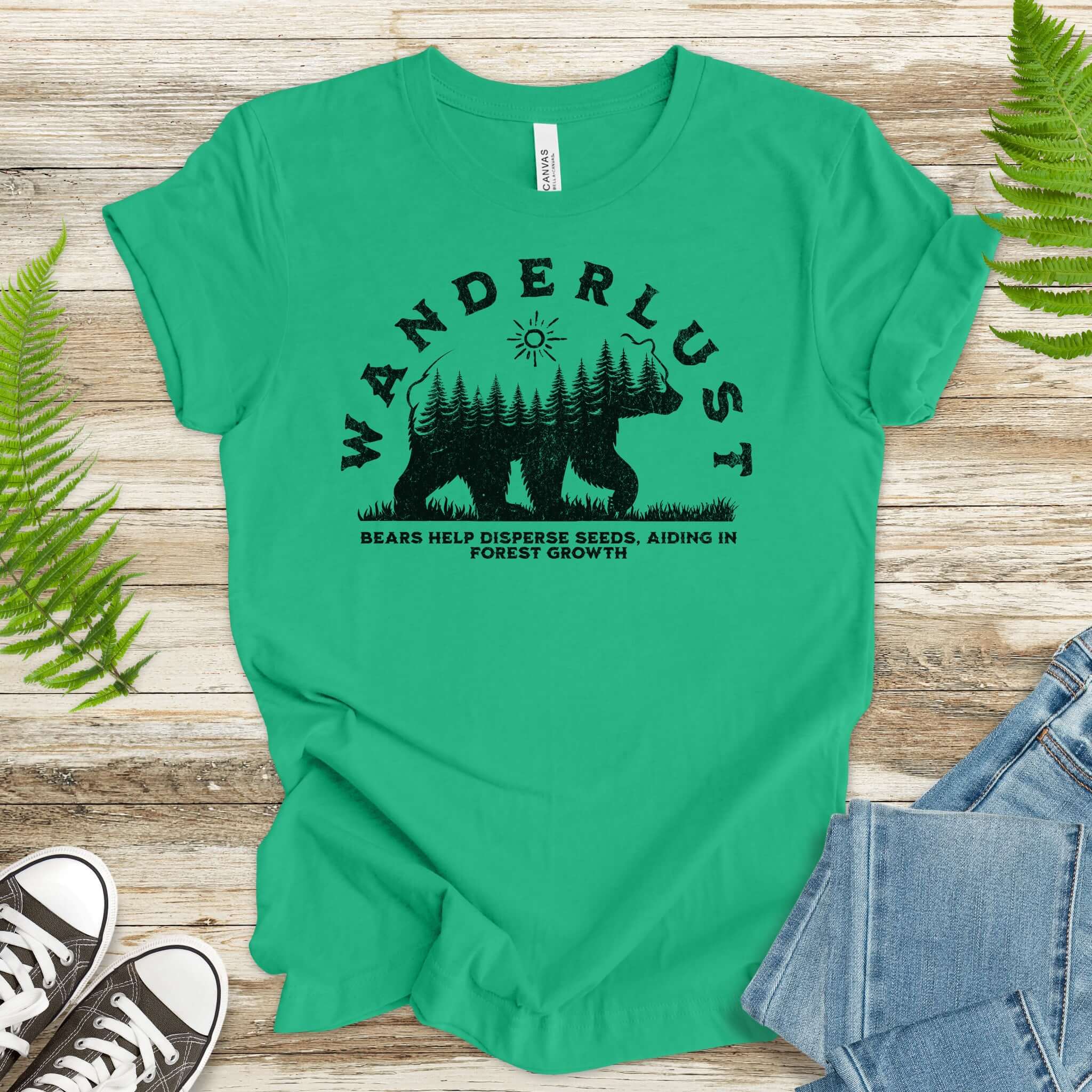 Wanderlust – Bears Support Forest Growth T-Shirt