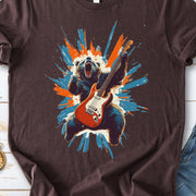 Bear Solo – Wild Rock Guitar Animal T-Shir