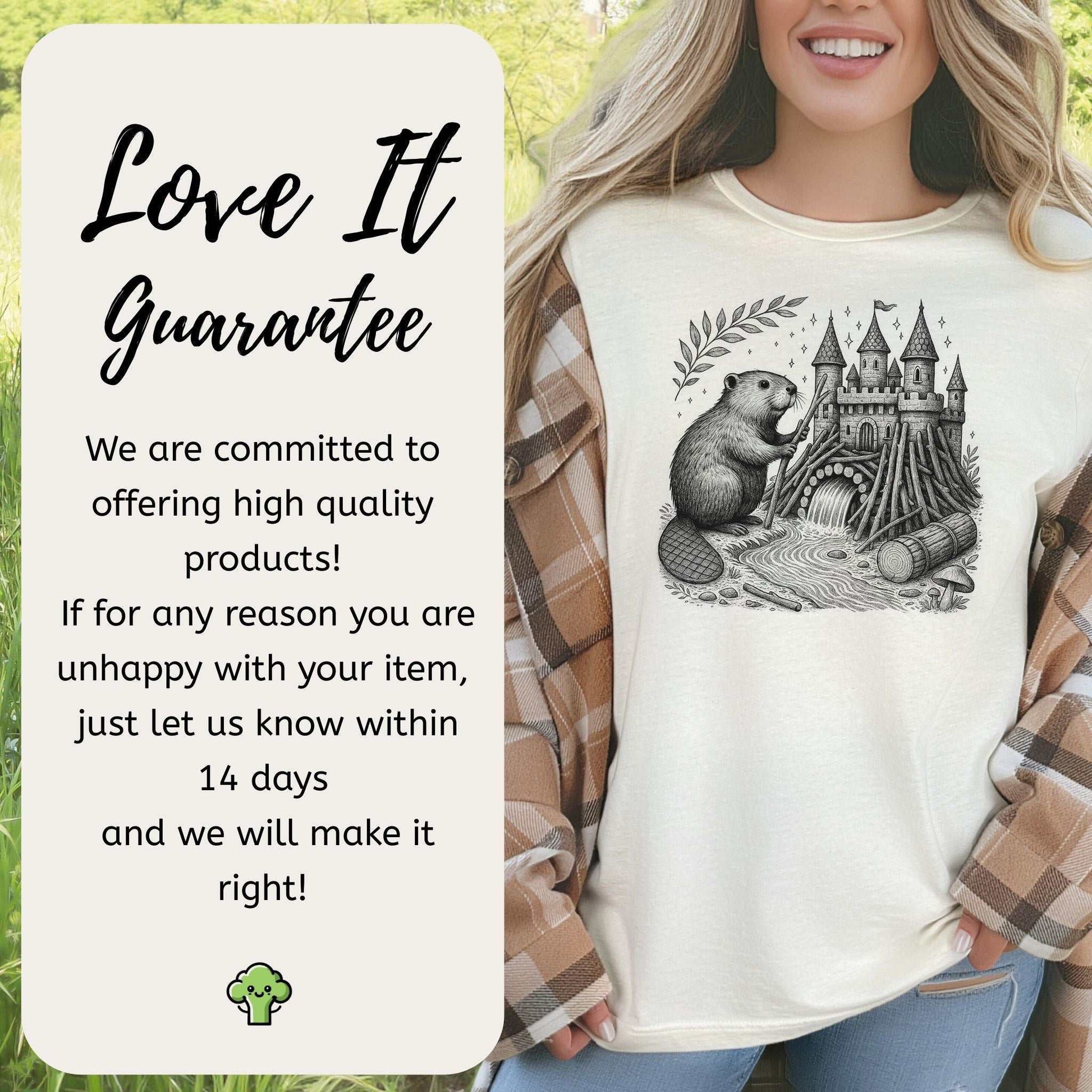 Beaver Building Magical Castle Dam T-Shirt