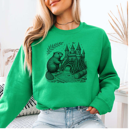 Beaver Castle Builder Sweatshirt – Woodland Magic & Whimsy