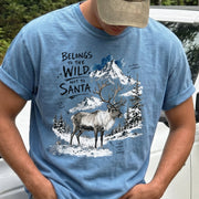 Belongs to the Wild, Not to Santa Comfort Colors Shirt – Caribou Christmas Tee