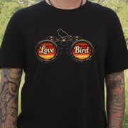 Love Bird Retro Binoculars Vintage Sunset T-Shirt