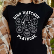 Bird Watcher Playbook T-Shirt – Funny Birding Nature Humor Tee