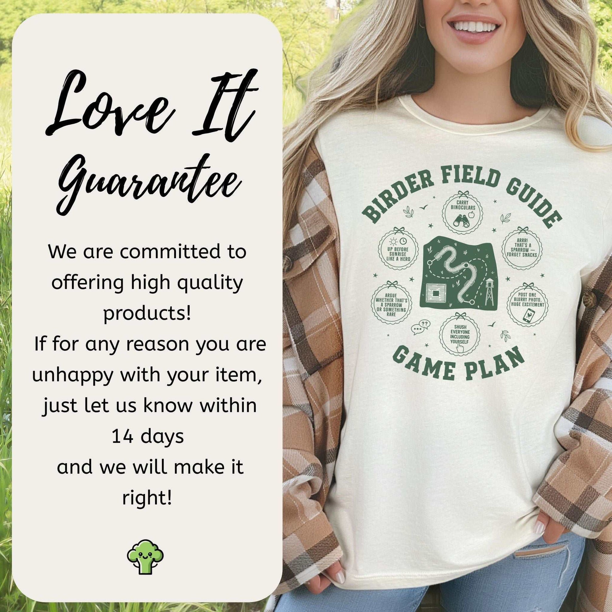 Birder Field Guide Game Plan T-Shirt – Funny Birding Adventure Tee