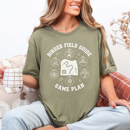 Birder Field Guide Game Plan T-Shirt – Funny Birding Adventure Tee