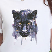 Watercolor Black Panther T-Shirt – Majestic Jungle Spirit Animal Tee
