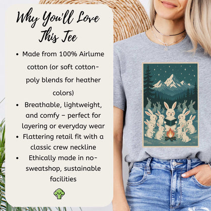 Campfire Cocoa Critters T-Shirt – Raccoon & Reindeer Christmas Vibes