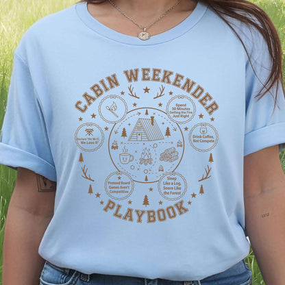 Cabin Weekender Adventure T-Shirt – Forest Escape Humor Tee