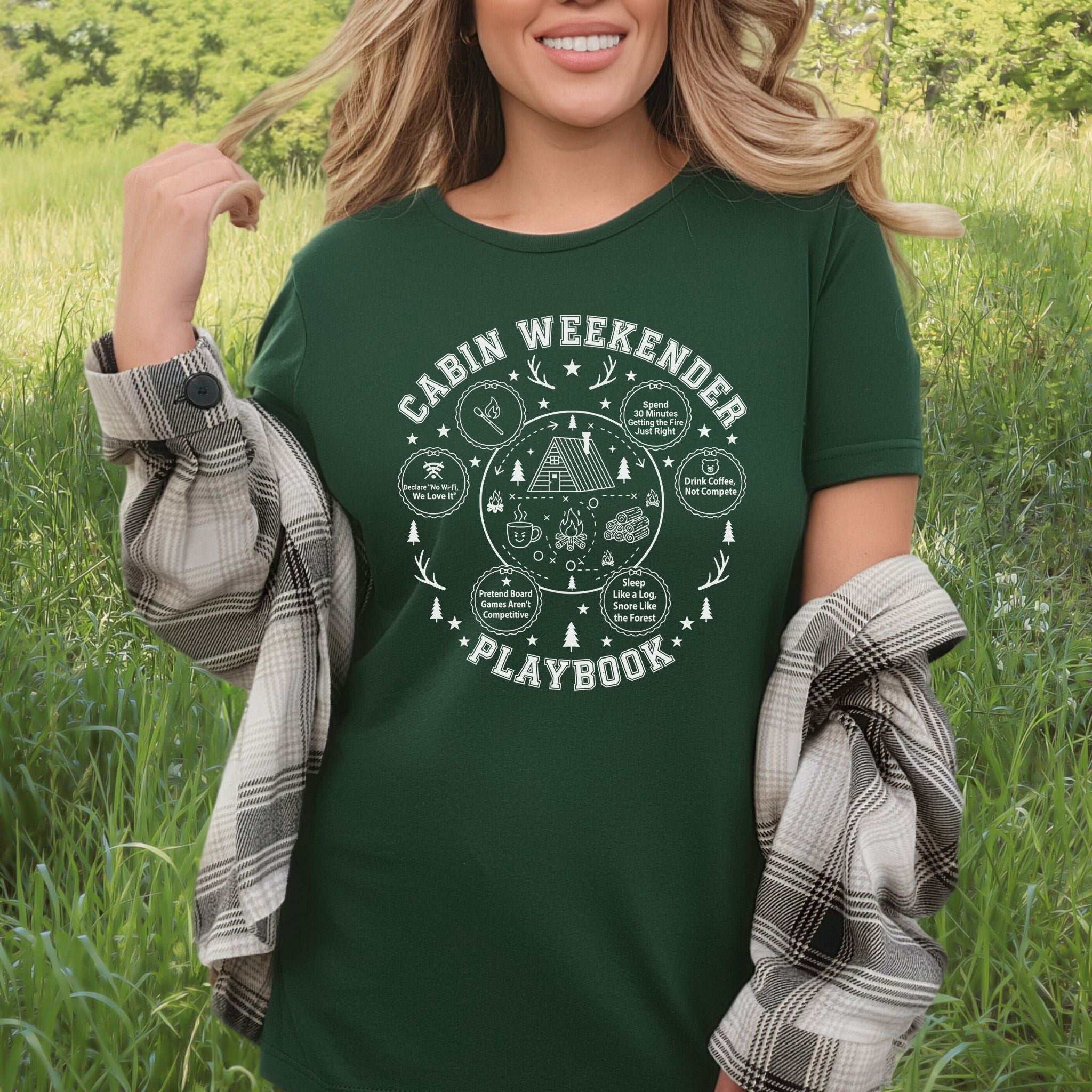 Cabin Weekender Adventure T-Shirt – Forest Escape Humor Tee