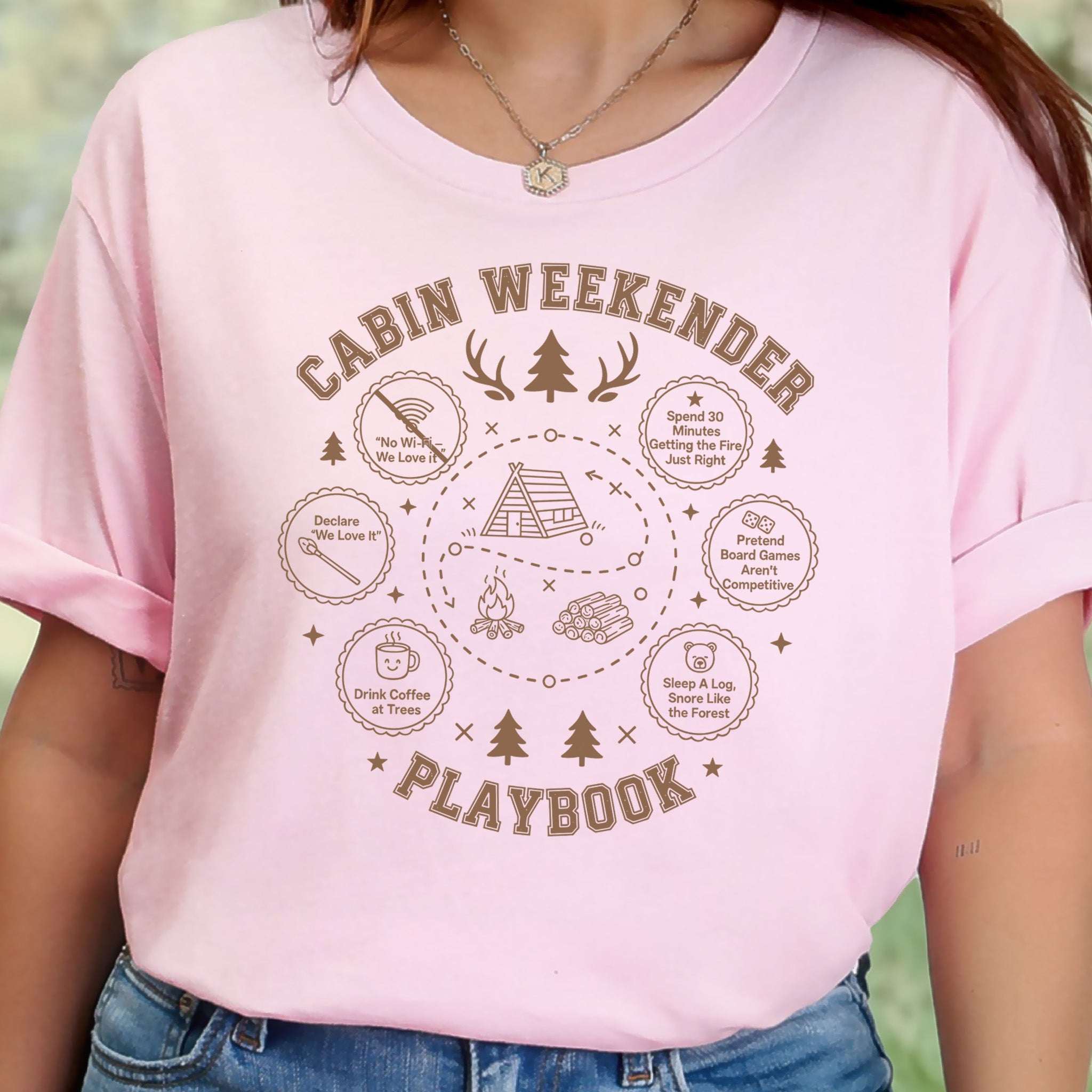 Cabin Weekender Escape T-Shirt – Rustic Forest Retreat Humor Tee