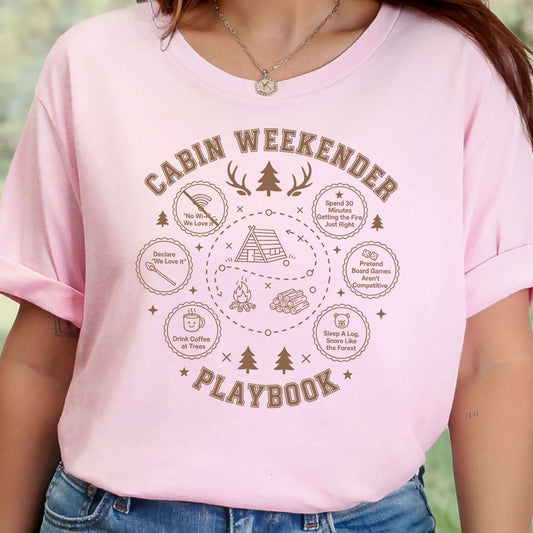 Cabin Weekender Escape T-Shirt – Rustic Forest Retreat Humor Tee