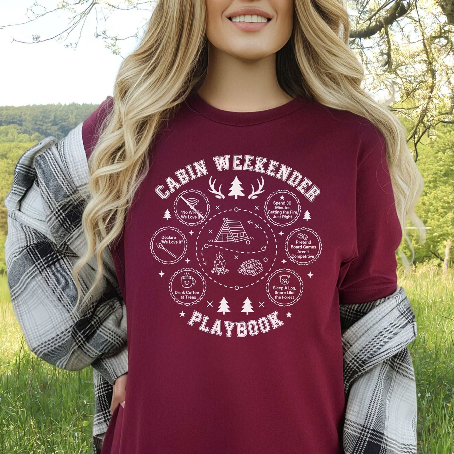 Cabin Weekender Escape T-Shirt – Rustic Forest Retreat Humor Tee