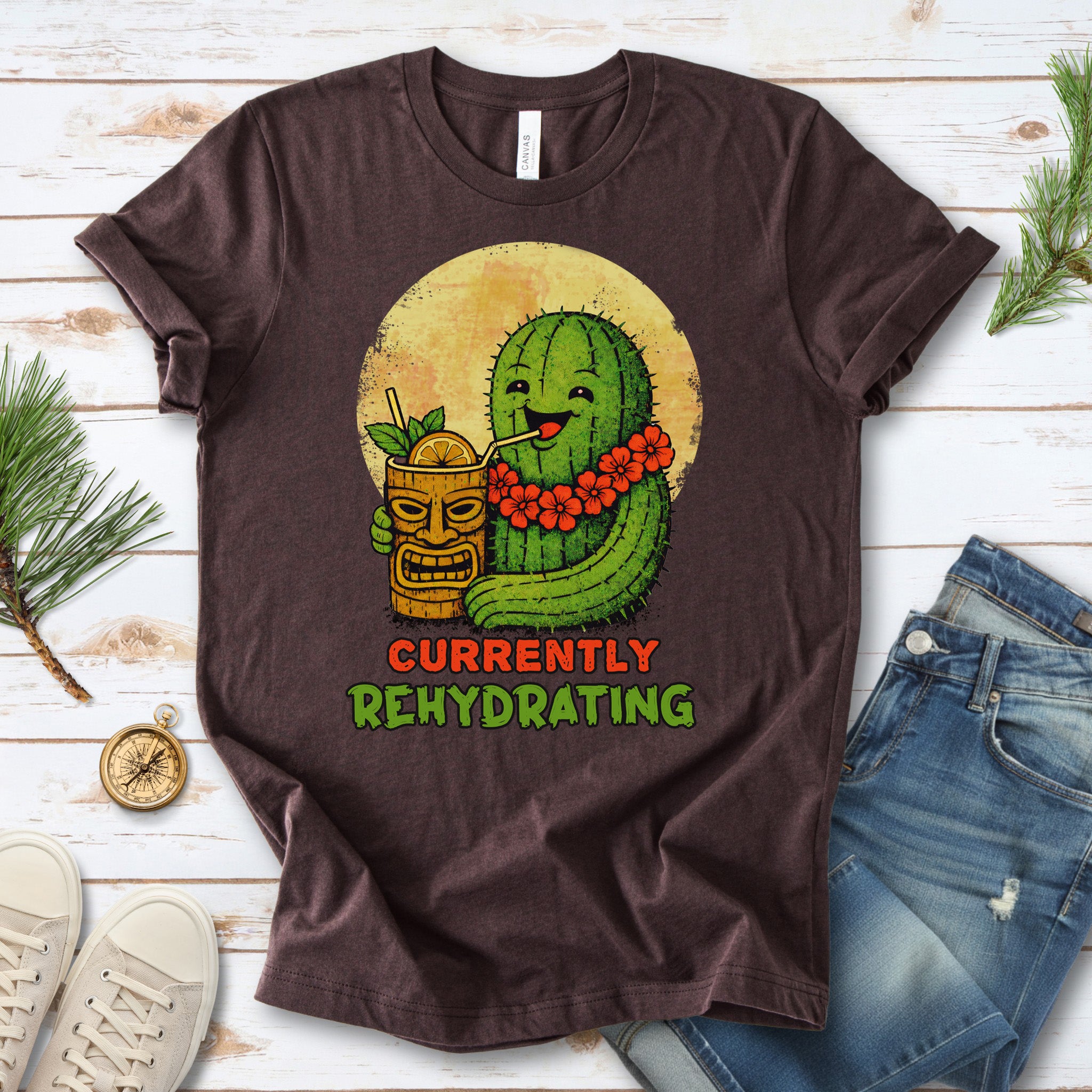 Currently Rehydrating Cactus T-Shirt – Funny Desert Vacation Tee