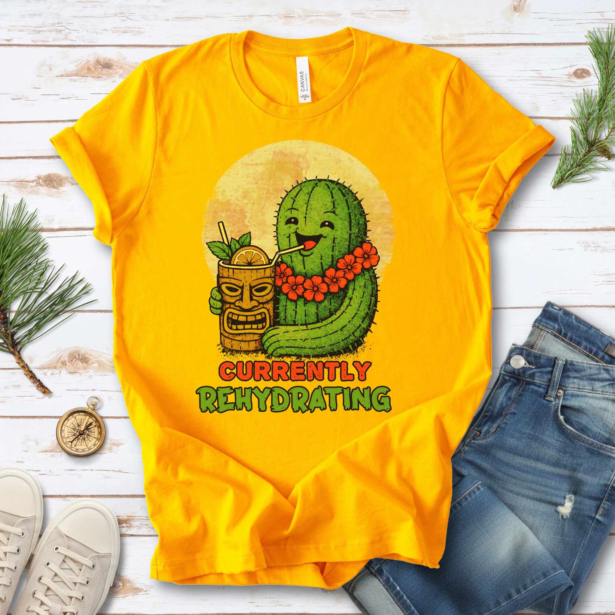 Currently Rehydrating Cactus T-Shirt – Funny Desert Vacation Tee