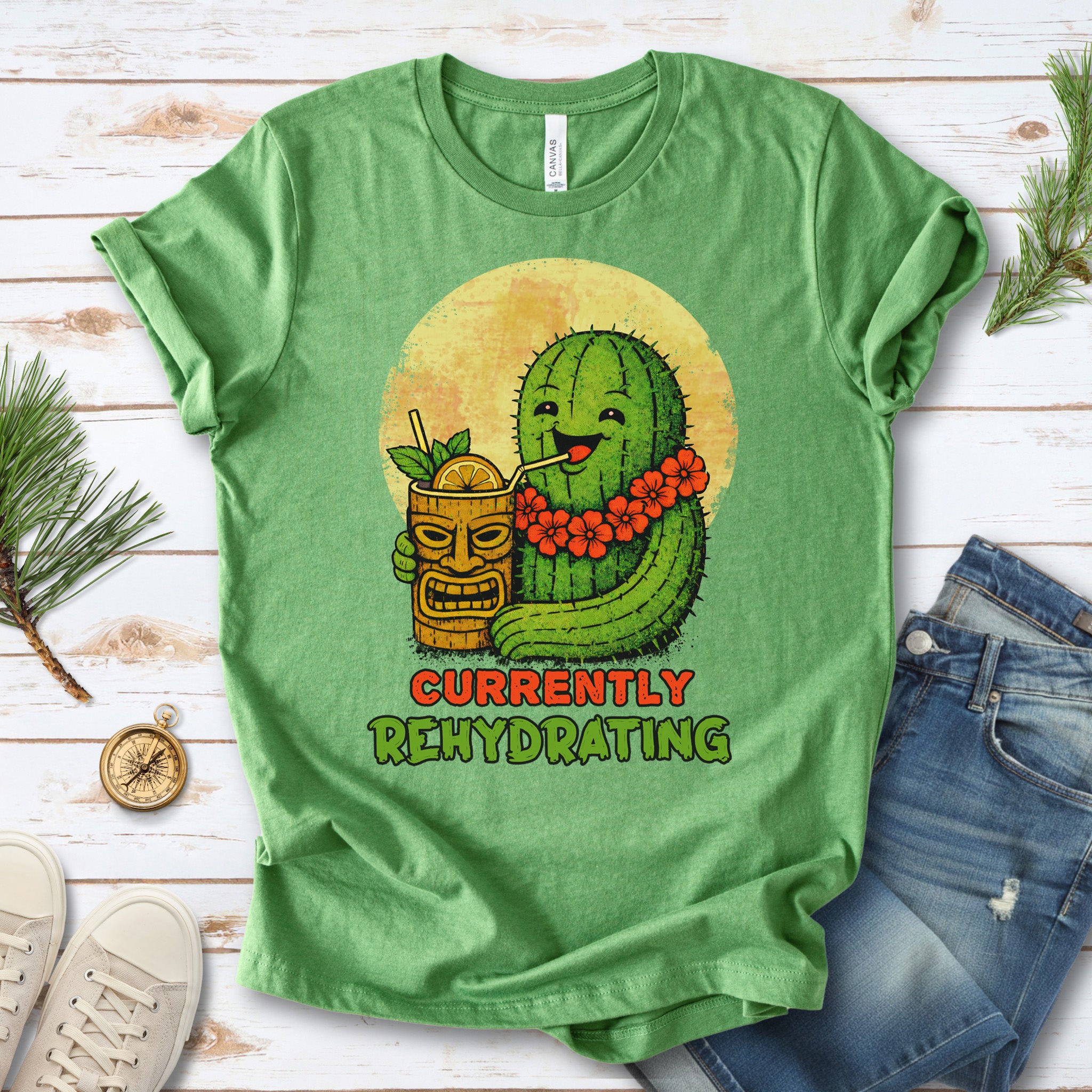 Currently Rehydrating Cactus T-Shirt – Funny Desert Vacation Tee