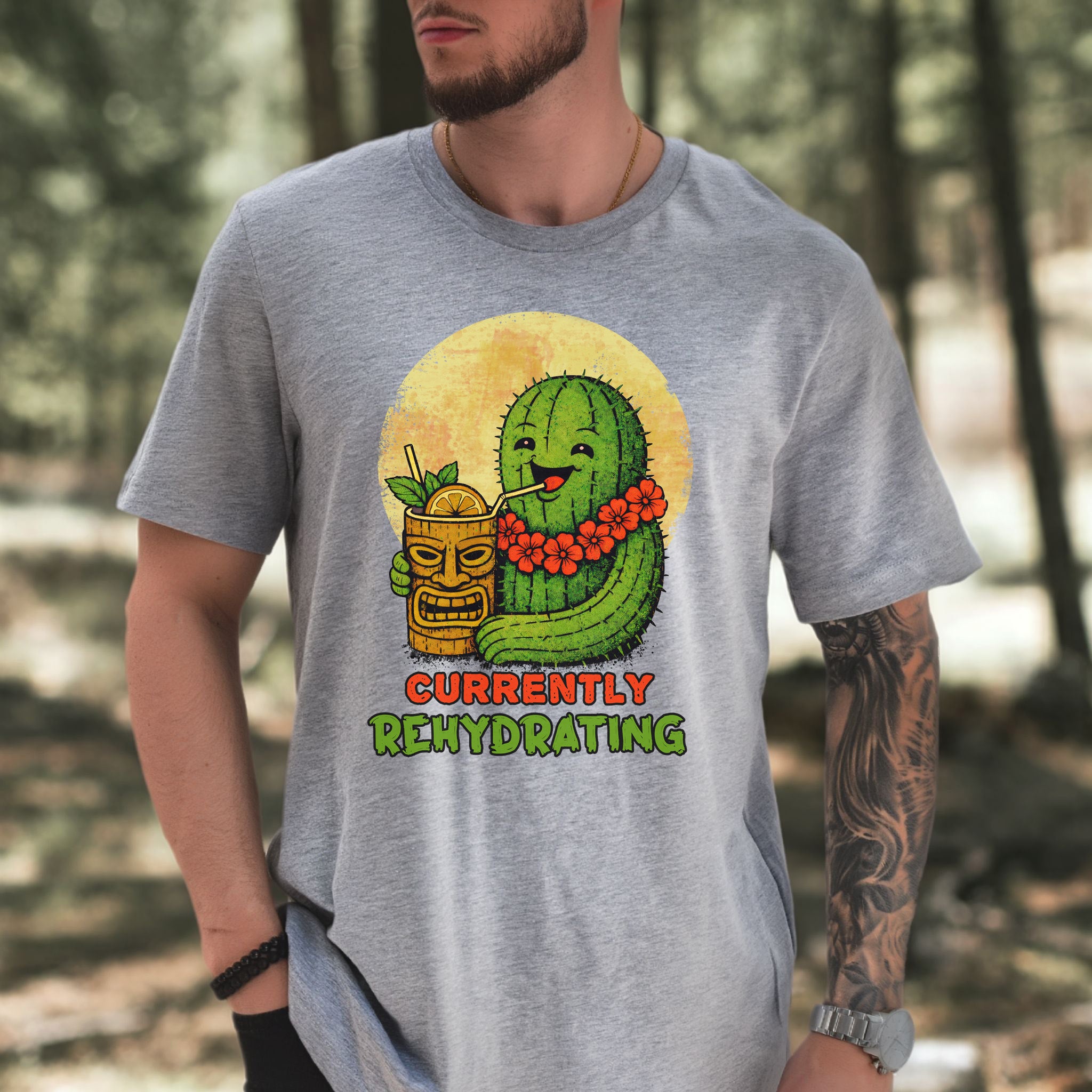 Currently Rehydrating Cactus T-Shirt – Funny Desert Vacation Tee