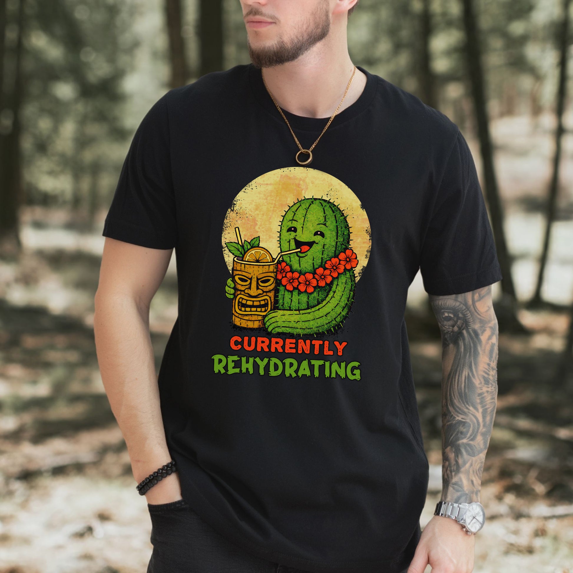 Currently Rehydrating Cactus T-Shirt – Funny Desert Vacation Tee