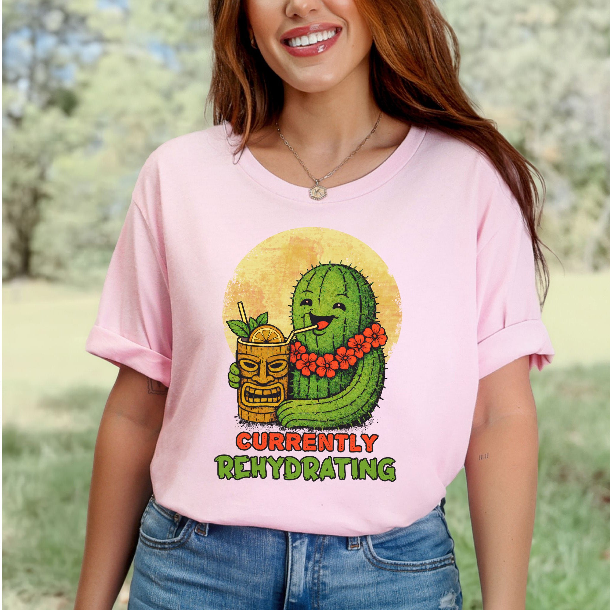 Currently Rehydrating Cactus T-Shirt – Funny Desert Vacation Tee