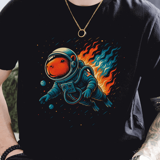 Capybara Astronaut Space Fantasy T-Shirt