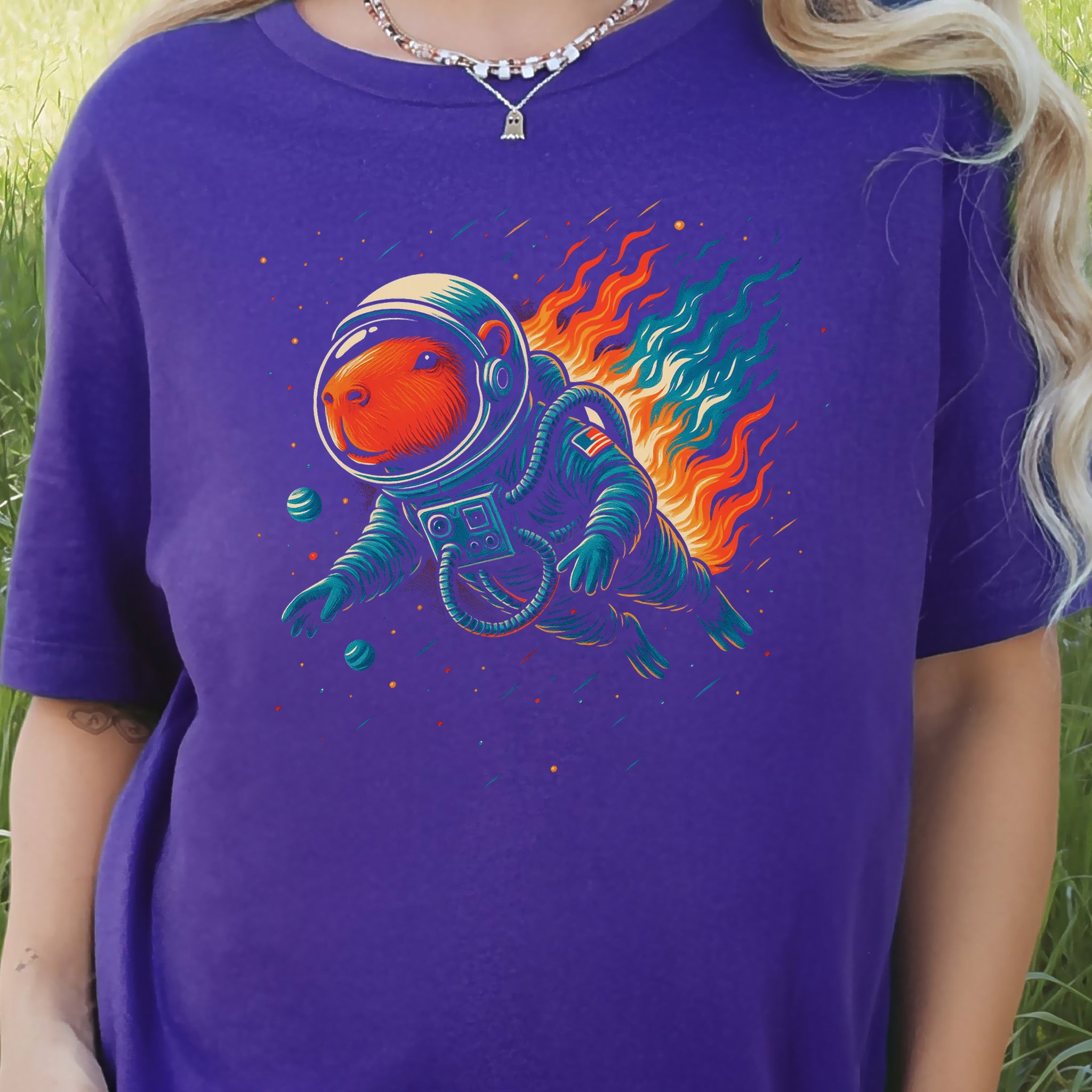 Capybara Astronaut Space Fantasy T-Shirt