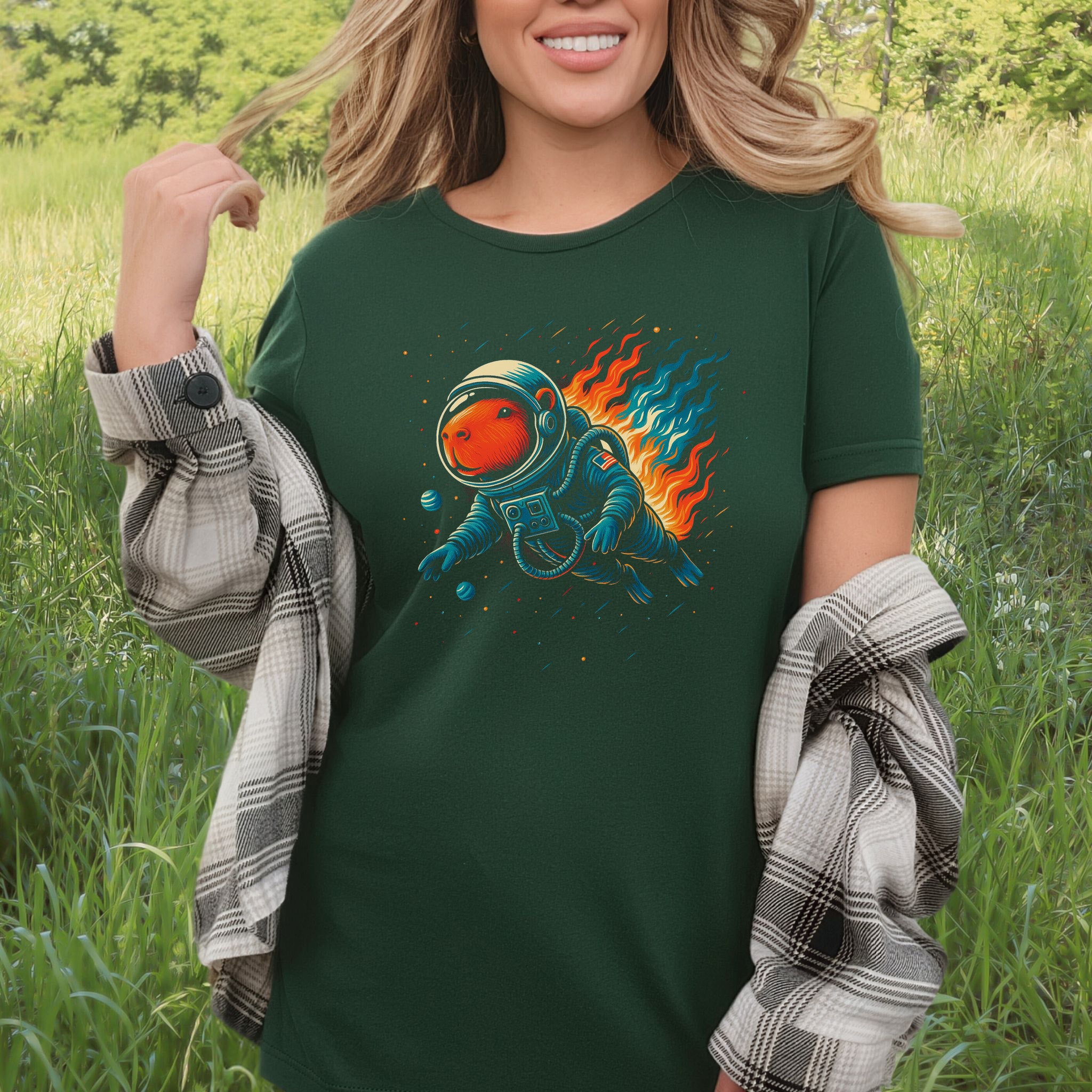 Capybara Astronaut Space Fantasy T-Shirt