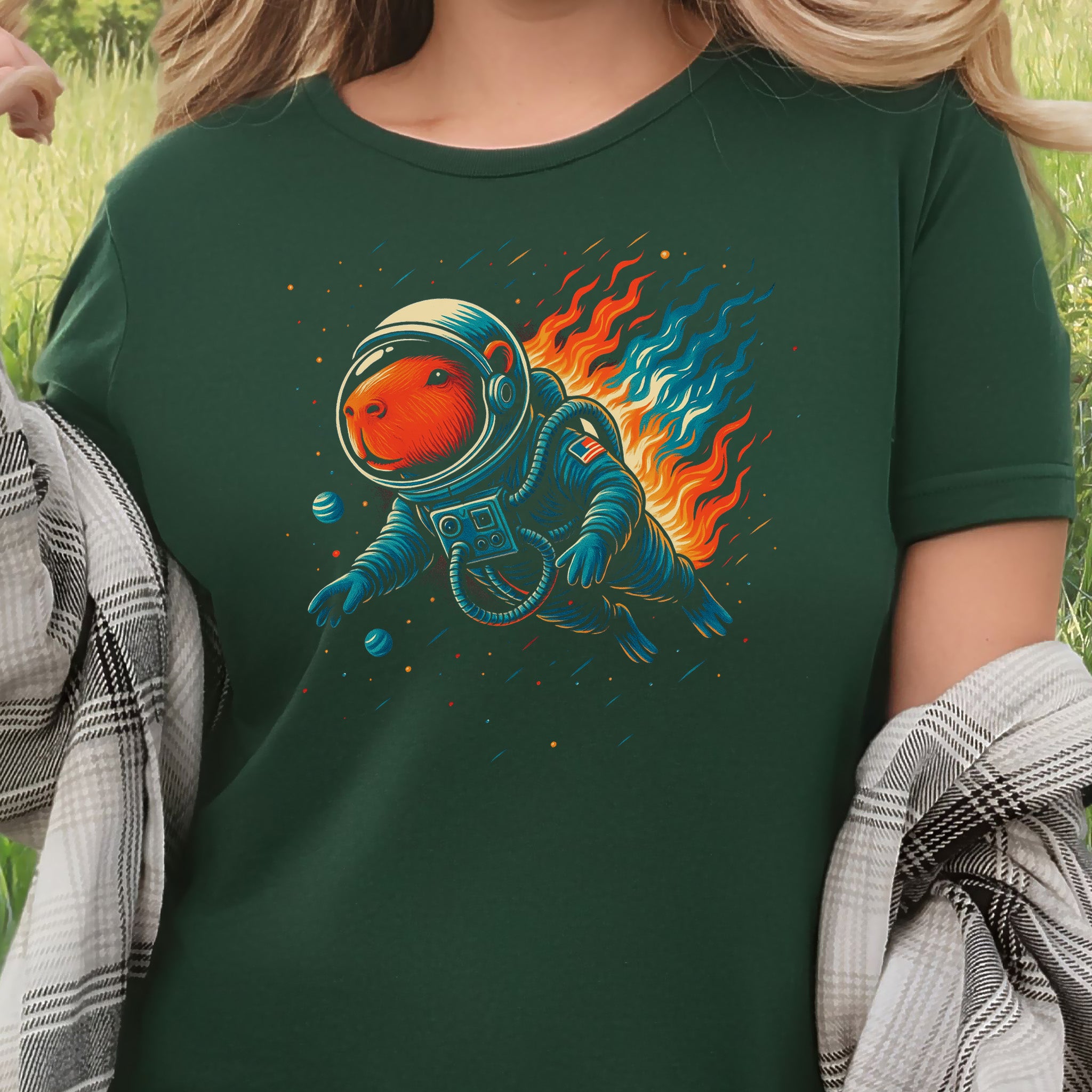 Capybara Astronaut Space Fantasy T-Shirt