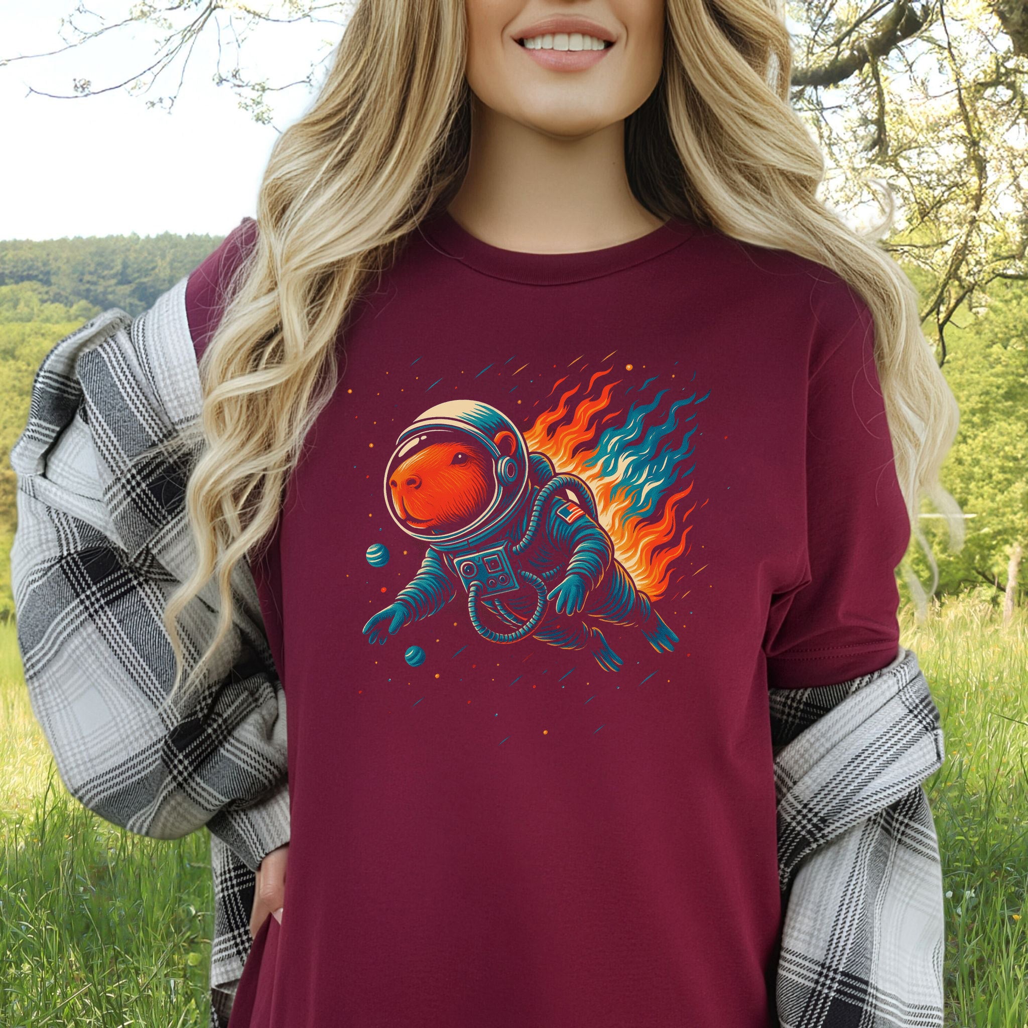 Capybara Astronaut Space Fantasy T-Shirt