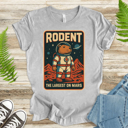 Largest Rodent on Mars Shirt – Capybara Space Explorer T-Shirt