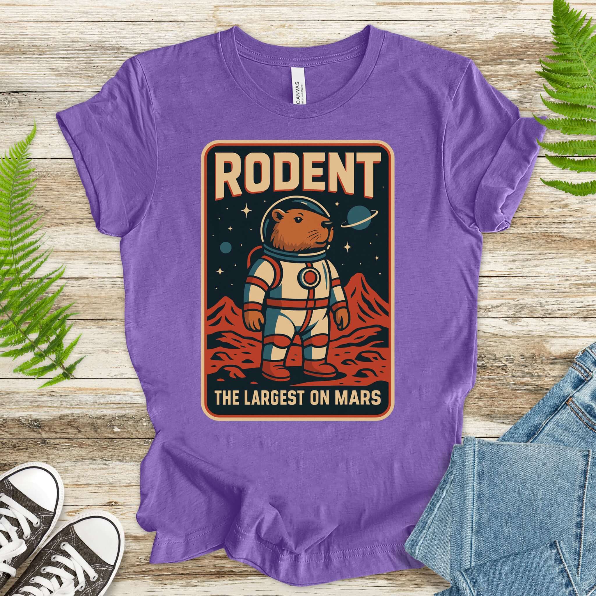 Largest Rodent on Mars Shirt – Capybara Space Explorer T-Shirt