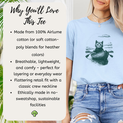 Cat in a Rowboat Mysterioust T-Shirt
